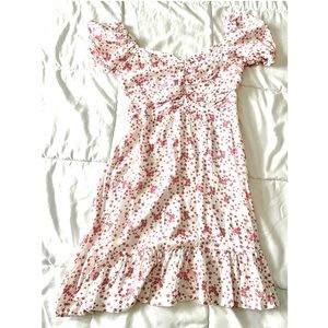 White Floral Sun Dress